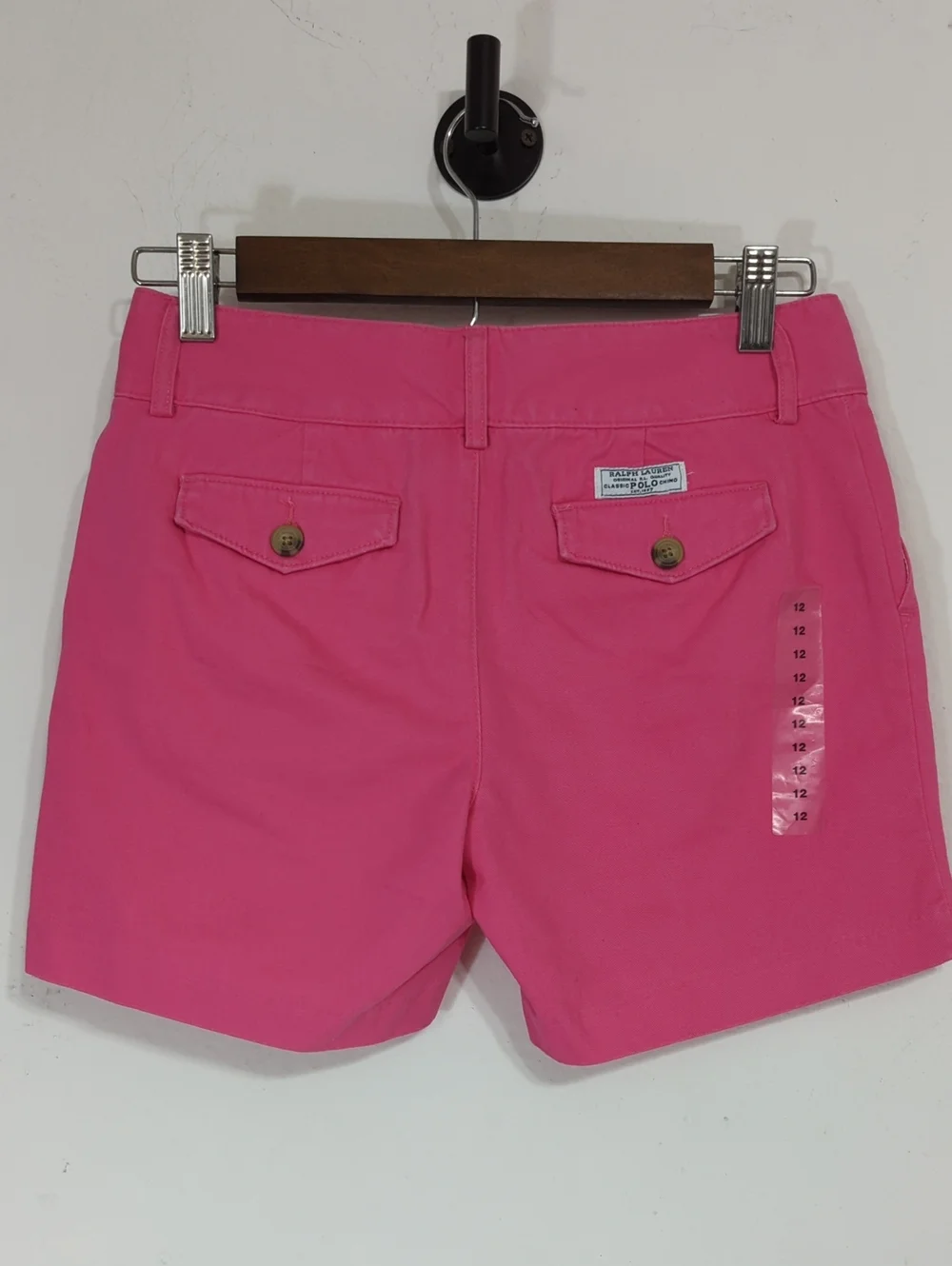 Ralph Lauren Hot Pink Girls 12 Classic Polo Chino Shorts